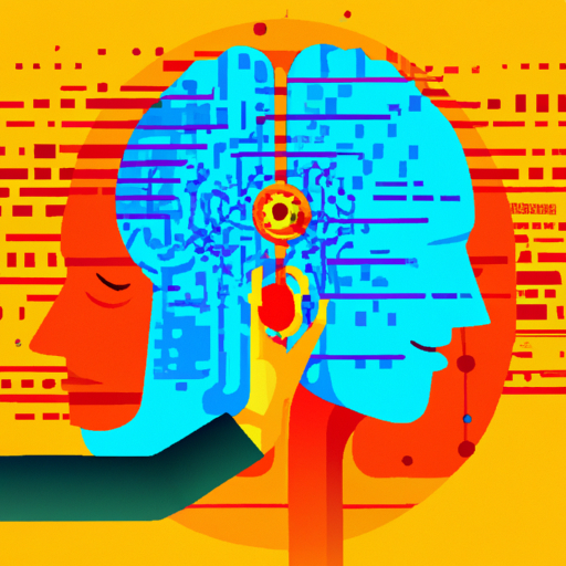 1. איור המציג את האינטראקציה בין AI למוח האנושי.