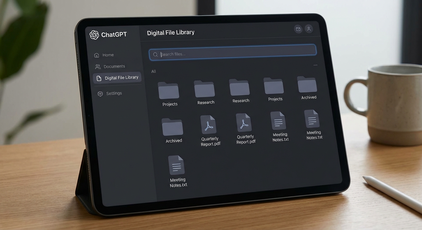 ממשק ספריית הקבצים החדש ב-ChatGPT