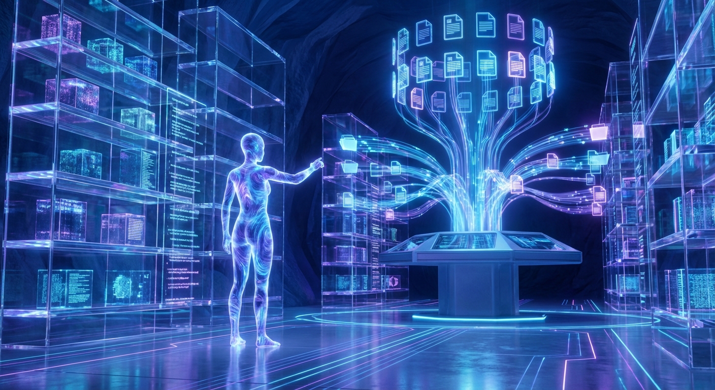 ספריית קבצים דיגיטלית מתקדמת עם כלי AI