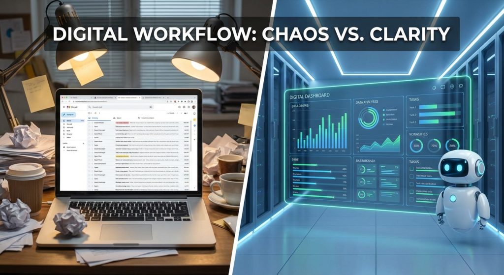 ההבדל בין תיבת מייל עמוסה לתיבה מנוהלת על ידי AI