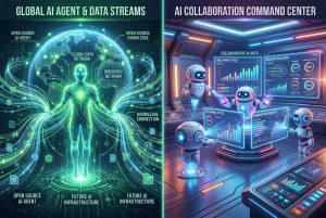 אילוסטרציה של סוכני AI בקוד פתוח של NVIDIA משנים את עולם האוטומציה והשיווק הדיגיטלי