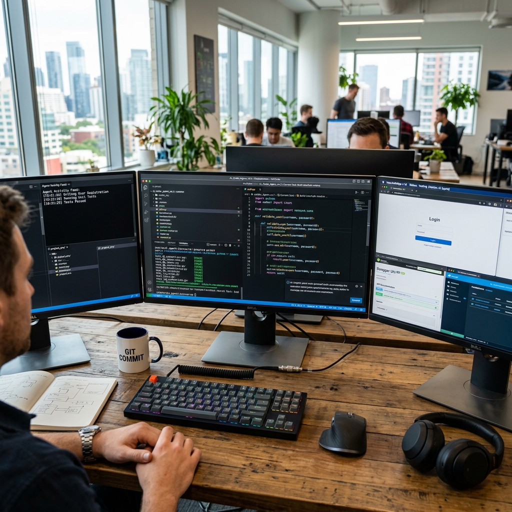 ממשק עבודה עם GPT-5.5 הפועל על קוד ותהליכים