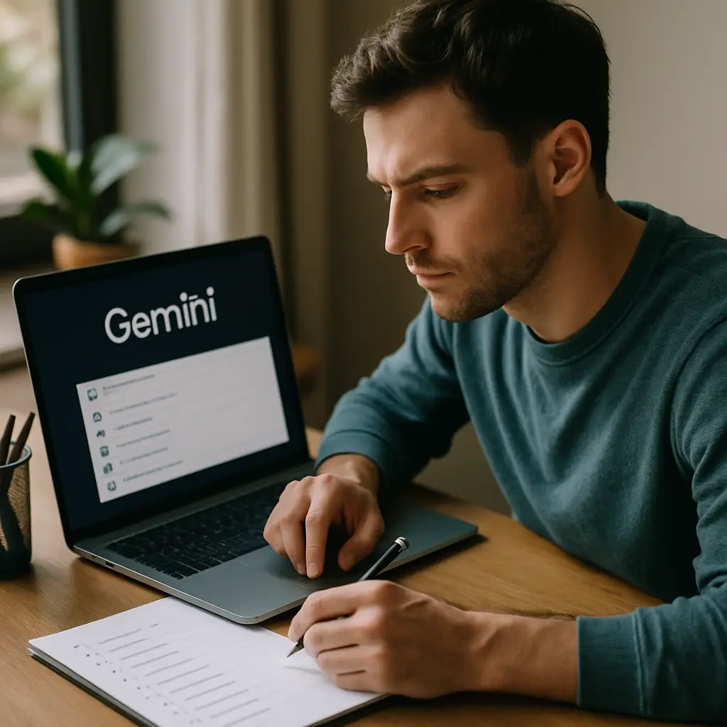 Gemini לניהול משימות